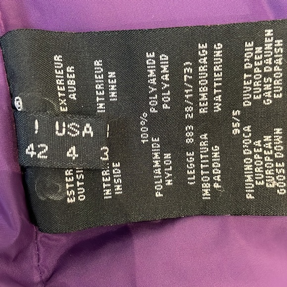 ADD DOWN purple puffer jacket - Picture 7 of 12